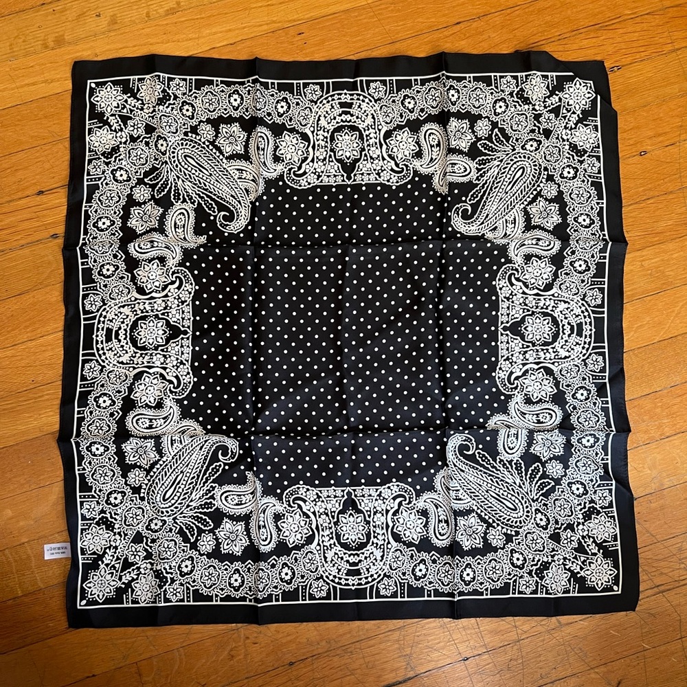 Large silk scarf from France NWOT